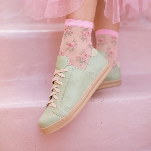Mint Leer Tekkie